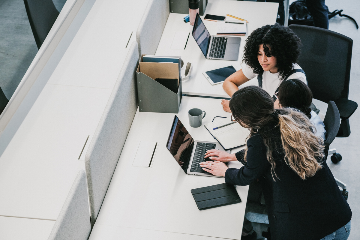 Cool Corporate Women Working in an Office